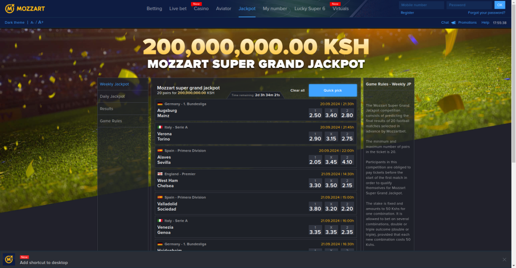 SUPER MOZZART BET GRAND JACKPOT PREDICTIONS TODAY